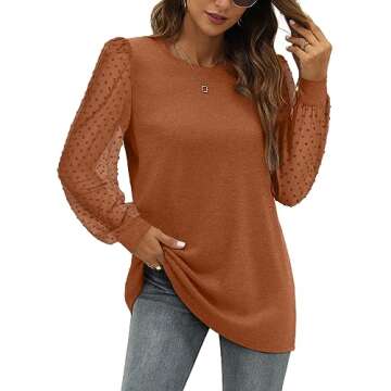 Trendy WIHOLL Long Sleeve Shirt for Women - 2025 Fashion