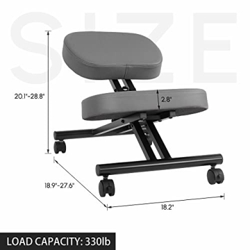 Vigosit Ergonomic Kneeling Chair Adjustable Memory Foam