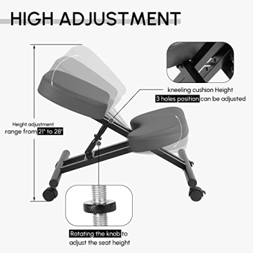 Vigosit Ergonomic Kneeling Chair Adjustable Memory Foam
