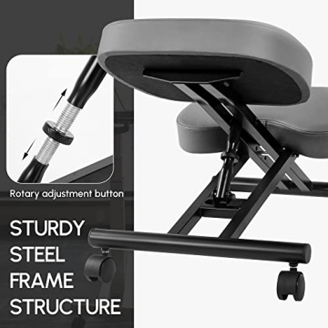 Vigosit Ergonomic Kneeling Chair Adjustable Memory Foam