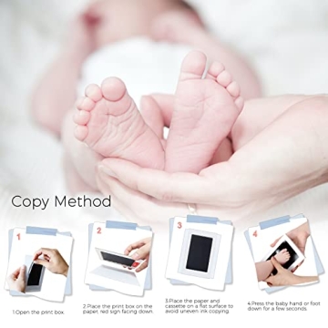 KOIKEY Baby Handprint Footprint Keepsake Frame Kit