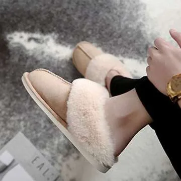 Buy Women's Soft Plush Winter Slippers with Memory Foam