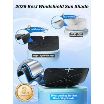 Stay Cool with TrySpace Windshield Sun Shade Umbrella
