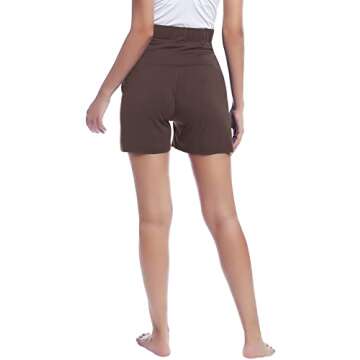 Joyaria Over The Belly Maternity Shorts for Women