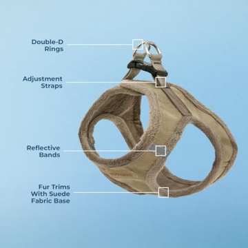 Voyager Step-In Plush Dog Harness for Small and Medium Dogs