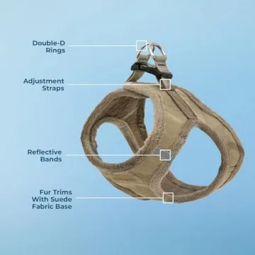 Voyager Step-In Plush Dog Harness for Small and Medium Dogs