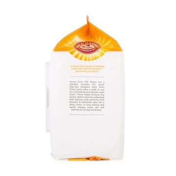 Arm & Hammer for Pets Heavy Duty Multipurpose Dog Bath Wipes, Mango Scent - Grooming Dog Wipes for Butt, Paw Wipes for Dogs, Dog Deodorant and Odor Eliminator, Pet Cleaning Wipes, 100 Count