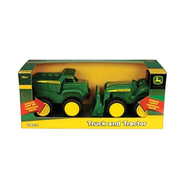John Deere Sandbox Toys Dump Truck Tractor Set Kids