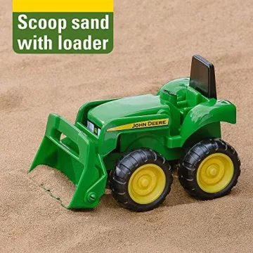 John Deere Sandbox Toys Dump Truck Tractor Set Kids