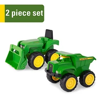 John Deere Sandbox Toys Dump Truck Tractor Set Kids