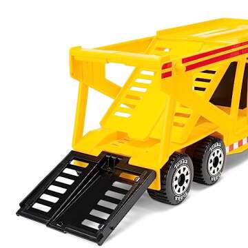 Tonka Steel Classics Car Carrier - Mighty Steel Truck for Kids Ages 3+