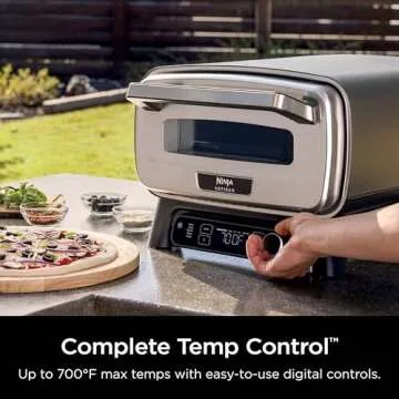 Ninja Artisan Outdoor Pizza Oven - 12-Inch, Electric Heat, 3-Minute Pizza, Multi-Function