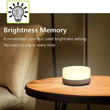 RTSU Rechargeable Mini Touch Night Light, Wireless LED Lamp for Kids - Portable, Dimmable Nursery Lamp