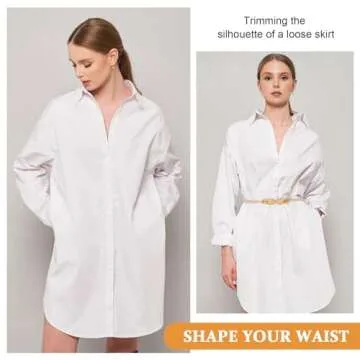 E-Clover Women's Chic Stretch Waist Skinny Belt