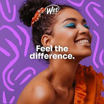 Wet Brush Paddle Shine Enhancer with Argan Oil, Distressed Wood - Ultra-Soft IntelliFlex Detangling Bristles with Boar Bristles For A Smooth & Shiny Finish - Pain-Free Hair Brush For Women & Men