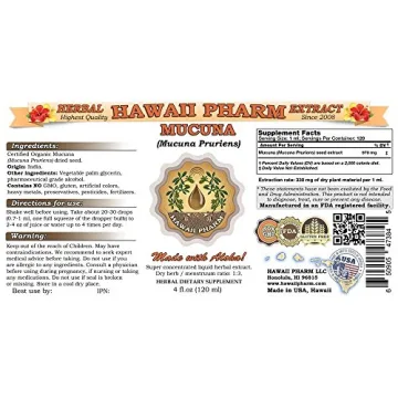 Organic Mucuna Liquid Extract for Mental Clarity