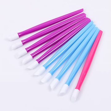 10pcs Rubber Nail Cuticle Pushers - Nail Art Essential Set