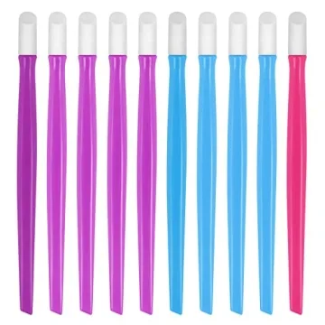 10pcs Rubber Nail Cuticle Pushers - Nail Art Essential Set