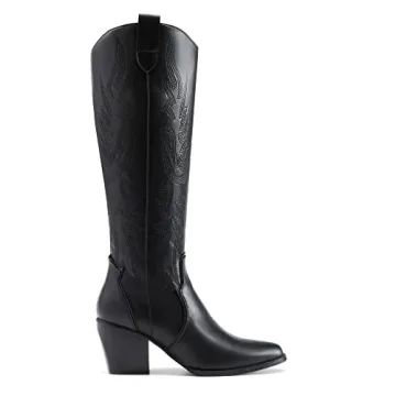 Stylish Comfortable Retro Womens Cowboy Boots by DREAM PAIRS