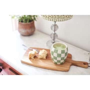 Paddywax Checkmate Artisan Hand-Poured Scented Candle, 11-Ounce, Cactus Flower