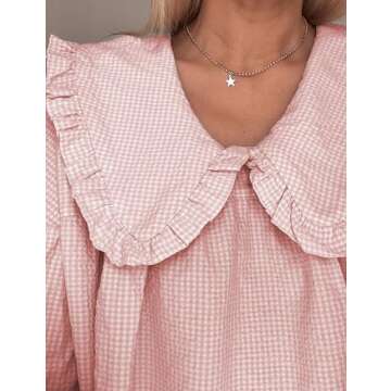 Stylish Ynhonra Babydoll Mini Dress with Doll Collar