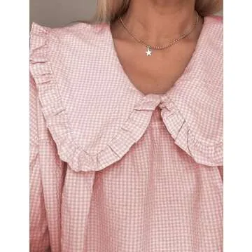 Stylish Ynhonra Babydoll Mini Dress with Doll Collar