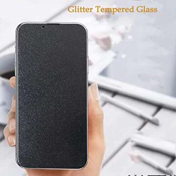 WIRIXSYD Glitter Screen Protector for iPhone XR and 11