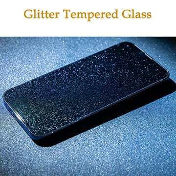 WIRIXSYD Glitter Screen Protector for iPhone XR and 11