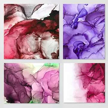 White Alcohol Ink Paper - 25 Sheets Pixiss Heavy Weight Art Paper for Alcohol Ink & Watercolor - Extra Smooth Synthetic Paper A4 5x7 inches, 300gsm