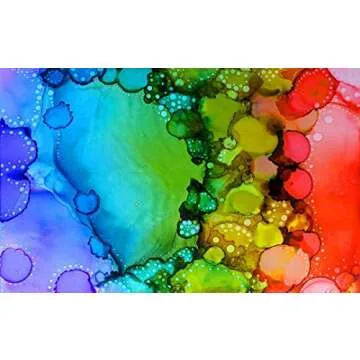 White Alcohol Ink Paper - 25 Sheets Pixiss Heavy Weight Art Paper for Alcohol Ink & Watercolor - Extra Smooth Synthetic Paper A4 5x7 inches, 300gsm