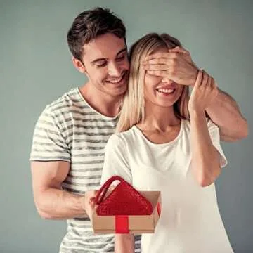 ele ELEOPTION Women Red Evening Bag Women's Clutch Purse Bag Triangle Full Rhinestones Bags Party Cocktail Wedding for 6.0inch Android IOS Phones