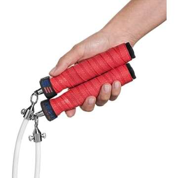 Weighted Jump Rope for Fitness and Weight Loss, 1LB Adjustable Jump Rope, Handles with Removable Weights - Crossrope for Boxing, Home Gym Equipment, Workout Equipment for Men, Women