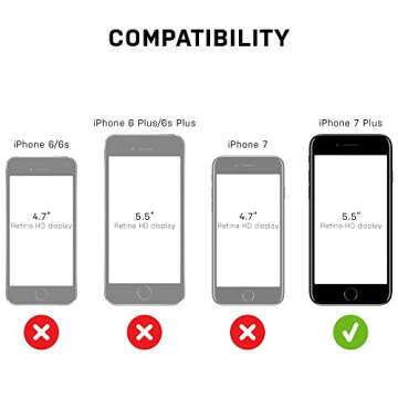 Lifeproof FRĒ SERIES Waterproof Case for iPhone 7 Plus - Black/Dark Grey