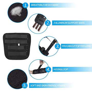 Adult Kid Elbow Brace Splint Cubital Tunnel Syndrome Adjustable Elbow Support Brace Fracture Immobil...