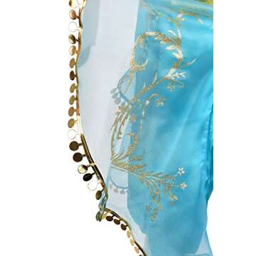 Stunning Arabian Princess Costume for Girls Ages 2-14
