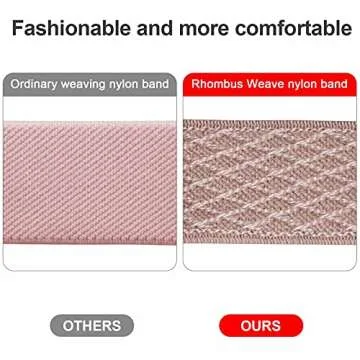 Swhatty Stretchy Nylon Solo Loop Bands Compatible with Apple Watch 38/40/41/42mm for Series 10, Adjustable Braided Sport Elastics Women Men Strap for iWatch Series 10-1 SE Black, Rose pink, Cream