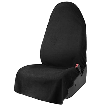 Leader Accessories Black Waterproof Sweat Towel Seat Cover - Universal, Non-Slip for Car Truck SUV S...