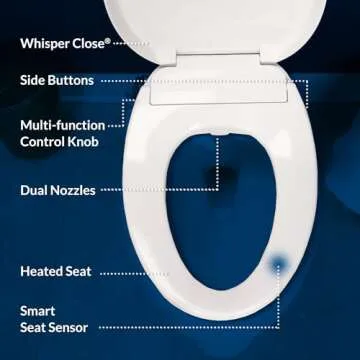Bio Bidet BB500 Electric Bidet Toilet Seat with Warm Water