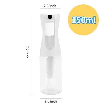 MEIPO Spray Bottles Continuous Water Sprayer for Hair Reusable Beauty Spray Bottle For Hairstyling, ...