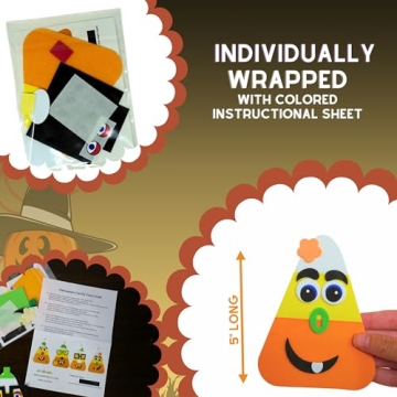 4E's Novelty Halloween Candy Corn Craft Kit