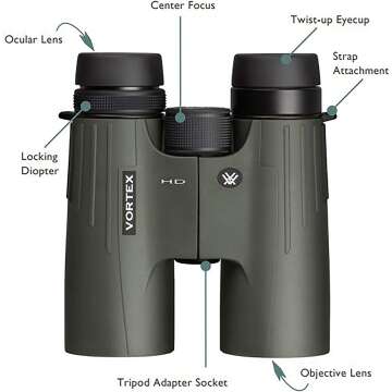 Vortex Viper HD Binoculars - Superior Clarity & Tough Build