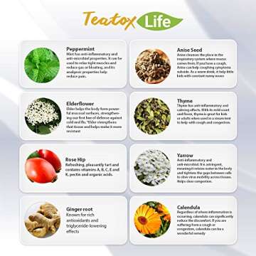 Elderberry Flower Tea with Calendula, Yarrow, Rosehip, Thyme, Peppermint| Vitamin C Immunity Tea for Respiratory Sinus Relief, Immune System Booster, Cough & Cold Season| Loose Herbal Blend (60 Gms)