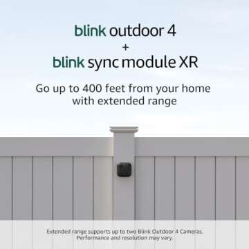Blink Outdoor 4 Wire-free Security Camera System - 400 ft Range