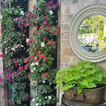 MEIWO Hanging Planter - 7 Pocket Vertical Wall Planter