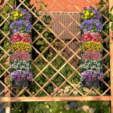 MEIWO Hanging Planter - 7 Pocket Vertical Wall Planter