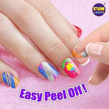 Kid Nail Art Kit for Girls, FunKidz Nail Studio Kits Size 17.91Wx12.4L with Peelable Nail Polish Nai...