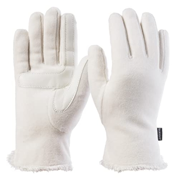Isotoner Women's Ivory Stretch Fleece Gloves