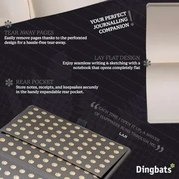 Dingbats* Wildlife Dotted Vegan Leather A5 Journal