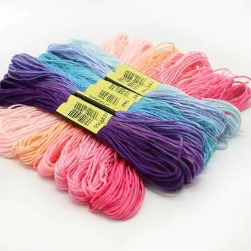 Rainbow Friendship Bracelet String - 50 Skeins