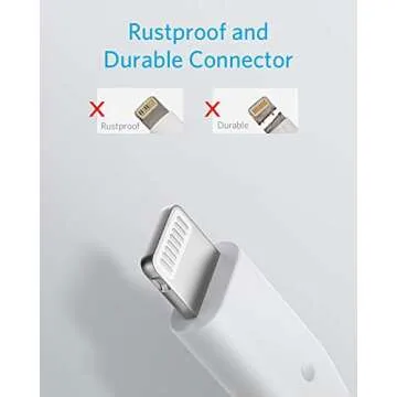 Anker PowerLine 6ft Lightning Cable, Fast Charging Sync